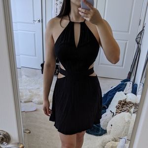 Kendall & Kylie cutout keyhole halter dress